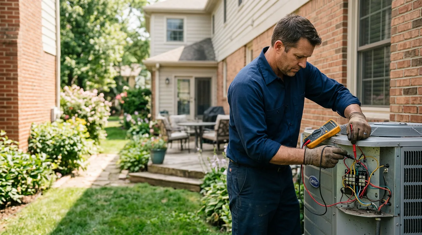 HVAC technician working near Montrose, WV